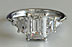 Emerald Cut Engagement Ring Five Stone
