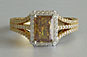 Split Shank Radiant Yellow Fancy Diamond Engagement Ring