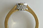 Oval Diamond Solitaire Engagement Ring Rub Over