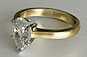 Pear Diamond Solitaire Engagement Ring Knife Edge