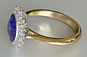 Princess Kate Style Oval Cut Sapphire Engagement Ring Yellow Gold